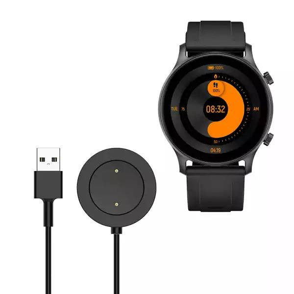 کابل شارژر داک مغناطیسی مشکی ساعت هوشمند شیائومی Haylou LS04 / RS3