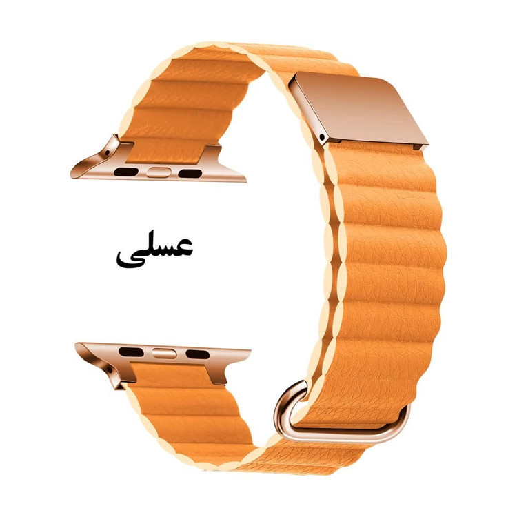بند چرمی مگنتی اپل واچ مدل Leather link
