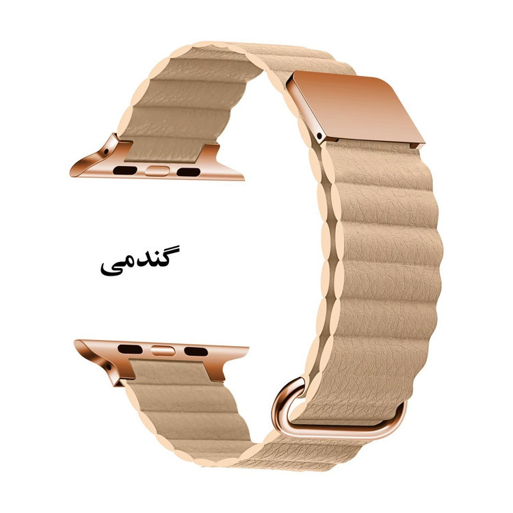 بند چرمی مگنتی اپل واچ مدل Leather link