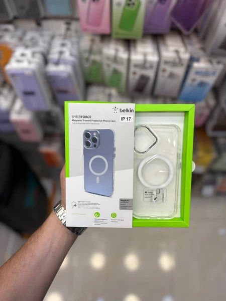 قاب اورجینال belkin شفاف Magsafe (پک دار) مناسب برای آیفون سری 17