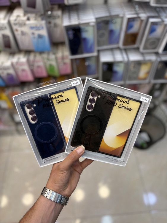 گارد چرمی داخل جیر مگ سیف دار گوشی سامسونگ Samsung Galaxy Z Fold 6