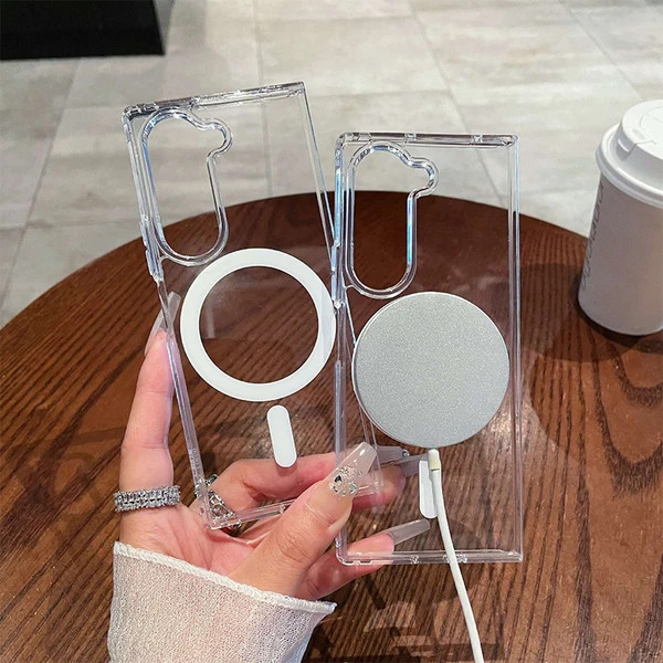 قاب شفاف مگ سیف دار گوشی سامسونگ گلکسی Samsung Galaxy Z Fold 6