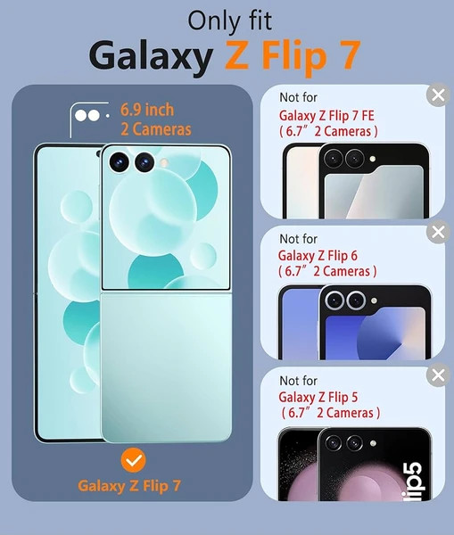 قاب شفاف مگ سیف دار گوشی سامسونگ گلکسی Samsung Galaxy Z Flip 7
