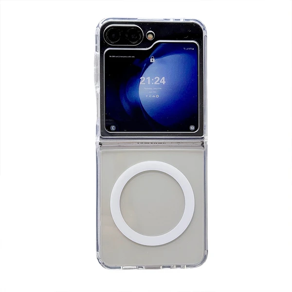 قاب شفاف مگ سیف دار گوشی سامسونگ گلکسی Samsung Galaxy Z Flip 6
